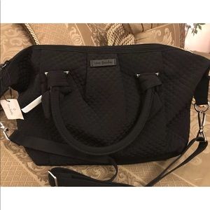 NWT Vera Bradley Hadley Satchel - Black